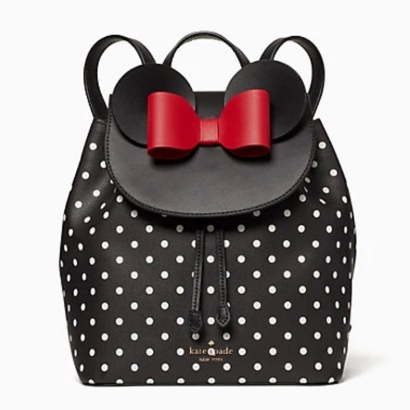 Kate Spade x Disney Minnie Polka Dot Backpack - Picture 1 of 11